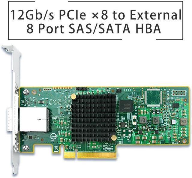 12Gb/s PCIe ×8 to External 8 Port SAS/SATA HBA SAS3008-8E