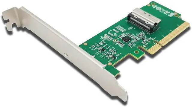 Alt view image 2 of 5 - Shinreal PCIe5.0 x8 to MCIO 8i NVMe adapter