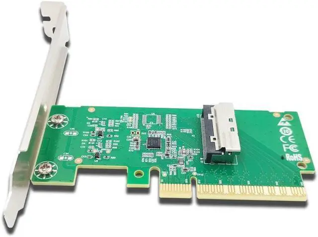 Alt view image 4 of 5 - Shinreal PCIe5.0 x8 to MCIO 8i NVMe adapter