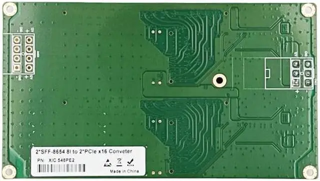 Alt view image 4 of 4 - Shinreal  2 Port SFF-8654 to 2 PCIe x16 Slot Adapter----XIC 548PE2