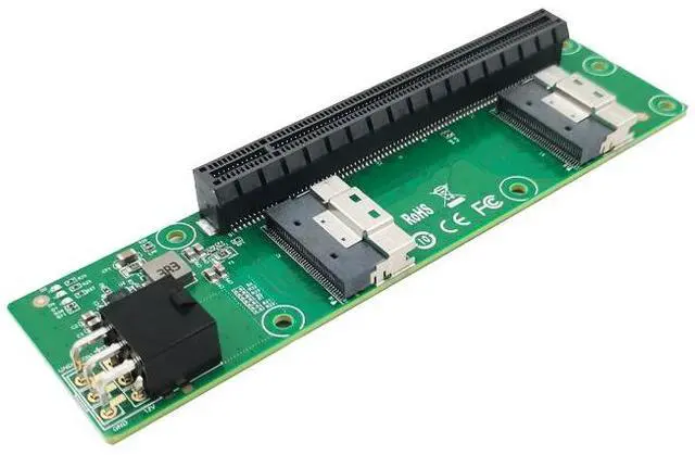 Main image of Shinreal 2 Port SFF-8654 8I to PCIe x16 Slot Adapter ---XIC 5416PE