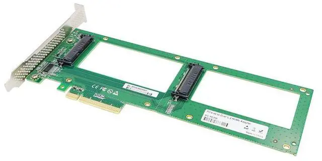 Alt view image 8 of 10 - eShinreal PCIe to 2*U.2 SFF-8639 NVMe SSD Adapter Card