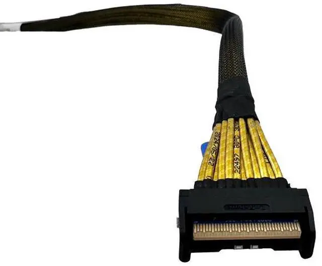 Alt view image 4 of 4 - eshinreal PCIe5.0 High Speed SAS MCIO 8i to MCIO 8i NVMe Cable 50CM