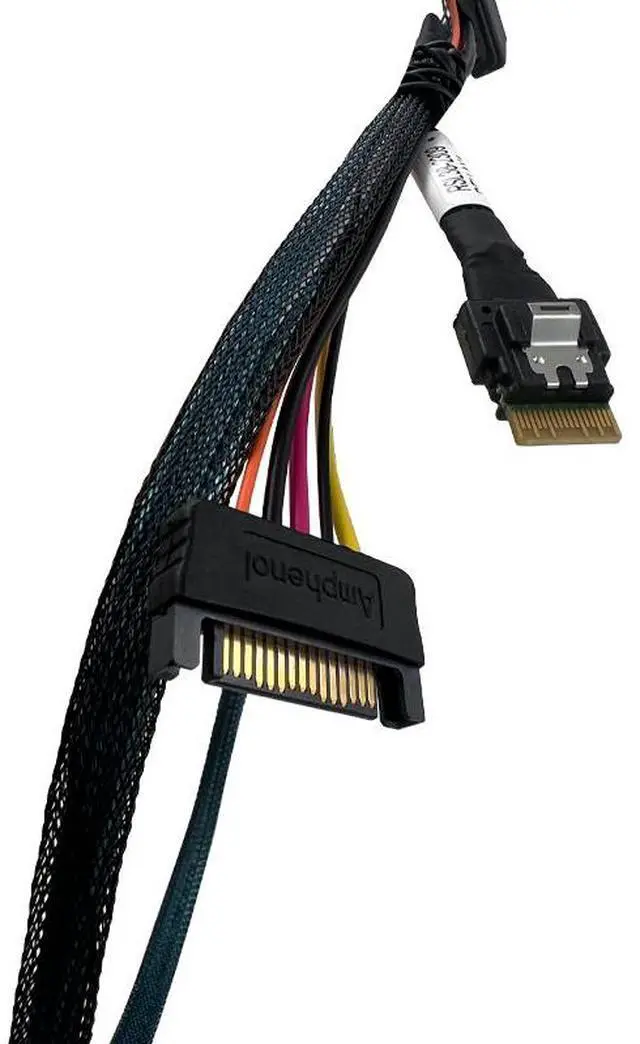 Alt view image 2 of 4 - eshinreal PCIe 4.0 SlimSAS 4i (SFF-8654) to U.2 SFF-8639 Cable Available in 0.75m