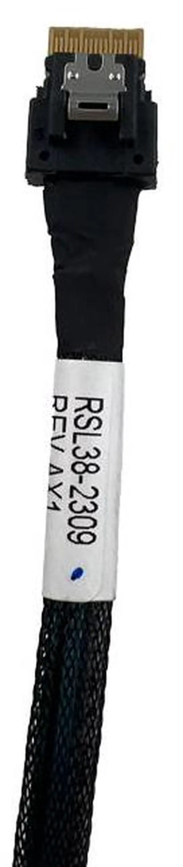 Alt view image 3 of 4 - eshinreal PCIe 4.0 SlimSAS 4i (SFF-8654) to U.2 SFF-8639 Cable Available in 0.75m