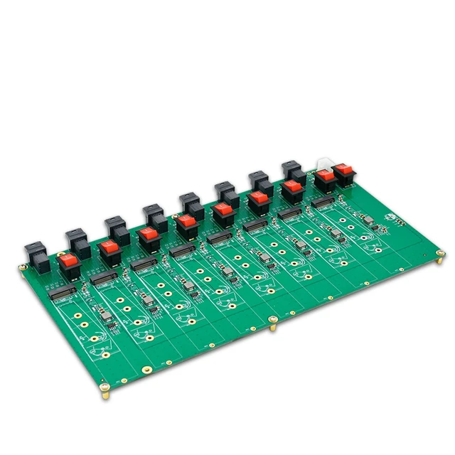 Alt view image 6 of 8 - eShinreal 8-Port M.2 NVMe SSD Testing Board