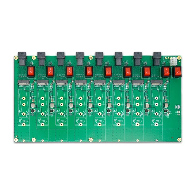Alt view image 5 of 8 - eShinreal 8-Port M.2 NVMe SSD Testing Board