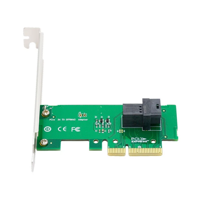 Alt view image 7 of 10 - eShinreal PCIe 3.0 x4 to Single-Port SFF-8643 U.2 NVMe Adapter Card