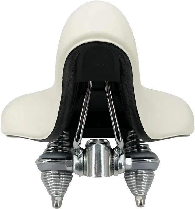 Alt view image 3 of 4 - High Quality Bicycle Seat Waterproof Extra Wide Double Springer Bike Saddle