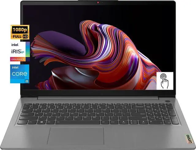 Main image of Lenovo Ideapad 3i 15.6" Full HD Touchscreen Intel Iris Xe Graphics Intel core i5-1135G7 12GB RAM 1TB SSD Wi-Fi 6 HDMI SD Card Reader Webcam USB-C 3.2 Windows 11 Home Grey