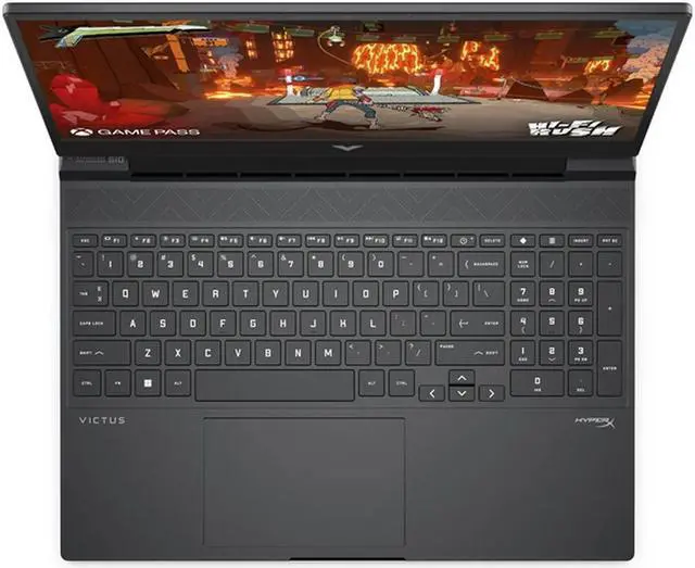 Alt view image 6 of 7 - HP Victus 15.6" FHD 144Hz Gaming NVIDIA GeForce RTX 4050 AMD Ryzen 5-8645HS 64GB DDR5 RAM 512GB SSD USB-C HDMI Wi-Fi 6 Bluetooth 5.3 Backlit keyboard Windows 11 Home Mica Silver | Mouse PAD