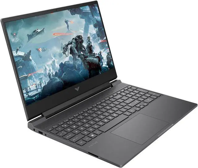 Alt view image 3 of 7 - HP Victus 15.6" FHD 144Hz Gaming NVIDIA GeForce RTX 4050 AMD Ryzen 5-8645HS 64GB DDR5 RAM 512GB SSD USB-C HDMI Wi-Fi 6 Bluetooth 5.3 Backlit keyboard Windows 11 Home Mica Silver | Mouse PAD