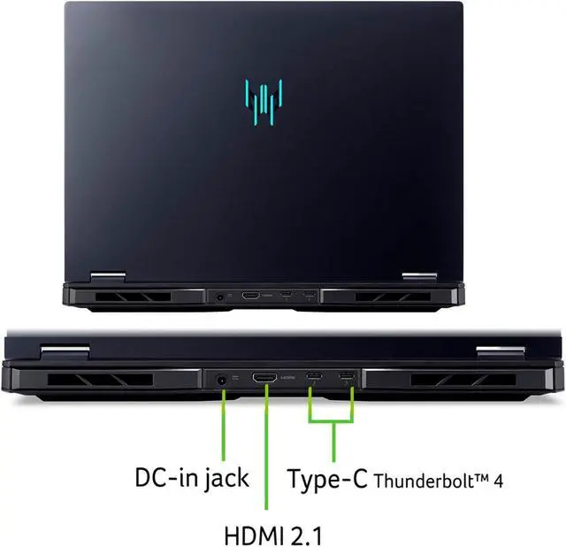 Alt view image 5 of 7 - Acer Predator Helios Neo 16 WUXGA IPS 165Hz Gaming NVIDIA GeForce RTX 4060 Intel Core i9-14900HX 16GB DDR5 RAM 512GB SSD HDMI Thunderbolt 4ZONE RGB Backlit Windows 11 Pro Black