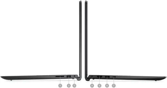 Alt view image 7 of 7 - Dell Inspiron 15.6" FHD Touch Intel Iris Xe graphics 13th Gen Intel Core i7-1355U 16GB RAM 512GB SSD 1TB HDD Wi-Fi 6 Bluetooth USB-C 3.2 HDMI 1.4 1080p Webcam Windows 11 Home Black | Value Bundle