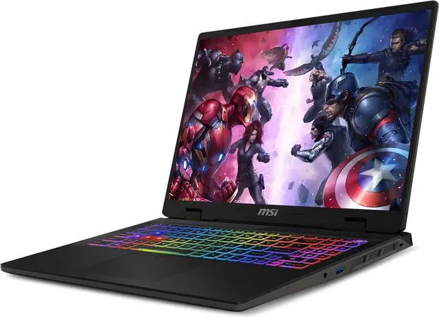 Alt view image 3 of 6 - MSI Sword 16HX 16" 144Hz Gaming FHD+ NVIDIA GeForce RTX 4060 Intel Core i7-14650HX (Beats i9-13900HX) 64GB DDR5 RAM 1TB SSD 24-Zone RGB Backlit Wi-Fi 6E Bluetooth 5.3 Windows 11 Pro | Value Bundle