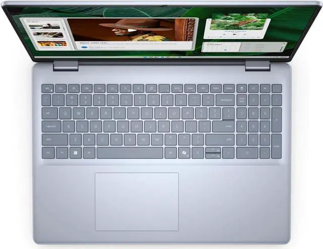 Alt view image 2 of 7 - Dell Inspiron 16" FHD+ Touchscreen Business Intel core 7 150U (Beats i7-1355U) 32GB DDR5 RAM 1TB SSD Intel Graphics Wi-Fi 6E Bluetooth 5.3 HDMI USB-C 3.2 Backlit Fingerprint Windows 11 Pro Ice Blue