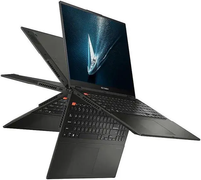 Alt view image 6 of 7 - ASUS Vivobook S 16 Flip 2-in-1 Laptop 16" WUXGA Touchscreen Intel Core i9-13900H Intel Iris Xe Graphics 24GB RAM 512GB SSD HDMI 2.1 USB-C 3.2 Webcam Bluetooth Wi-Fi 6E Windows 11 Home Black