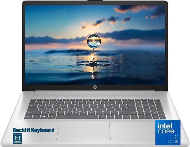 Main image of HP 17.3" IPS FHD Business Laptop Intel Core 5 120U (Beats i5-1335U) Intel Graphics 32GB RAM 1TB SSD Backlit KB Wi-Fi 6 Bluetooth 5.3 720p Webcam HDMI USB-C Windows 11 Home Silver | Value Gift Set