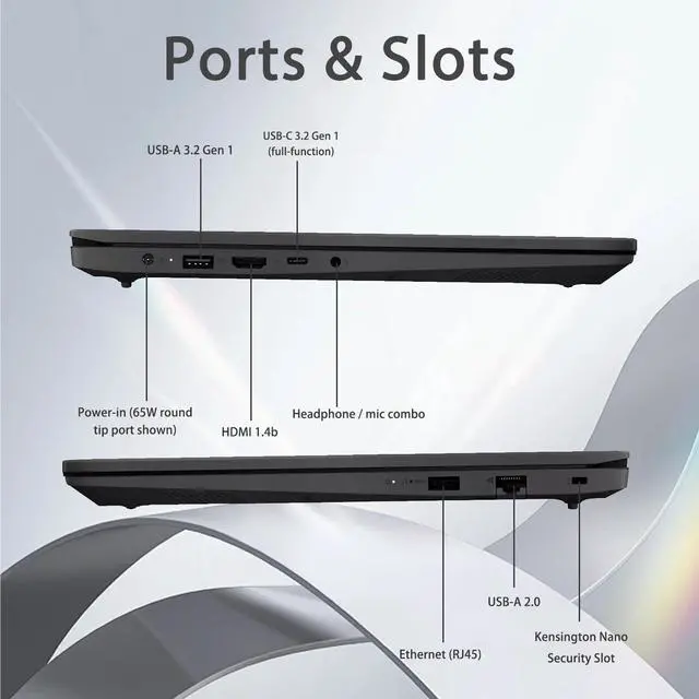 Alt view image 7 of 7 - Lenovo V-Series V15 G4 15.6" Full HD Business Laptop Intel Core i7-13620H 24GB RAM 2TB SSD HDMI RJ45 Webcam Wi-Fi Bluetooth USB-C 3.2 Numeric Keypad Windows 11 Pro Black