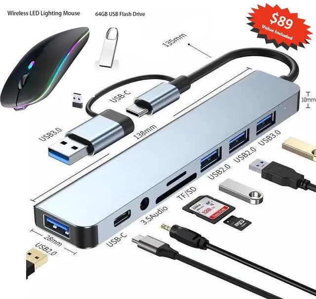 Alt view image 7 of 7 - Dell Inspiron 15.6" FHD Touchscreen Business Intel Core i5-1335U (Beat i7-1255U) Iris Xe Graphics 16GB RAM 1TB SSD HDMI 1.4 Wi-Fi 6 Bluetooth Webcam USB-C 3.2 Windows 11 Home Black | Value Gift Set