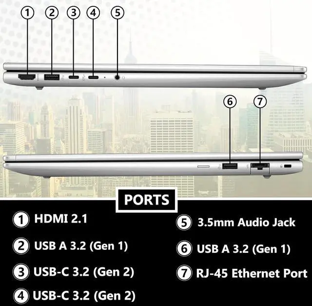 Alt view image 4 of 7 - HP ProBook 460 G11 Business 16" WUXGA Intel Core Ultra 7 155U (Beat i7-1355U) Intel Graphics 32GB DDR5 RAM 1TB SSD Backlit KB Fingerprint Reader 1080p Webcam Wi-Fi 6E BT 5.3 Windows 11 Pro Silver