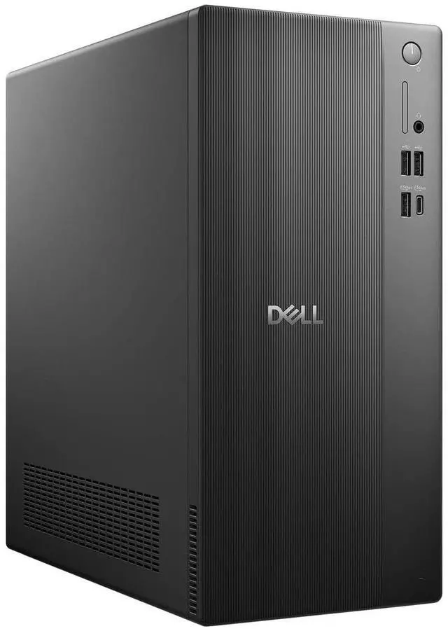 Alt view image 3 of 7 - Dell ECT1250 Business Desktop Tower Intel Core Ultra 5-225 (Beat i7-14700) Intel UHD Graphics 16GB DDR5 RAM 2TB SSD Wi-Fi 6 BT 5.4 Wired KB and Mouse USB-C HDMI RJ-45 DP 1.4 Windows 11 Pro Black
