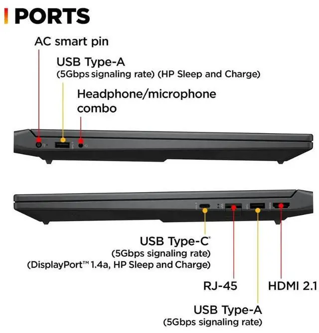 Alt view image 3 of 7 - HP Victus Gaming Laptop 15.6" FHD IPS 144 Hz AMD Ryzen 7 7445HS (Beat i7-13620H) GeForce RTX 4050 16GB DDR5 RAM 1TB SSD Backlit KB HDMI 2.1 Wi-Fi 6 Copilot AI Windows 11 Home Silver | Laptop Stand