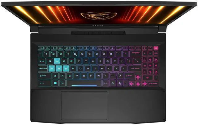 Alt view image 4 of 7 - MSI Katana 15.6" QHD 165Hz Gaming Laptop Intel Core i7-14650HX (Beat i9-13900HX) NVIDIA GeForce RTX 5070 GDDR7 16GB DDR5 RAM 2TB SSD 4 zone RGB keyboard WiFi 6E BT 5.3 HDMI Windows 11 Pro Black