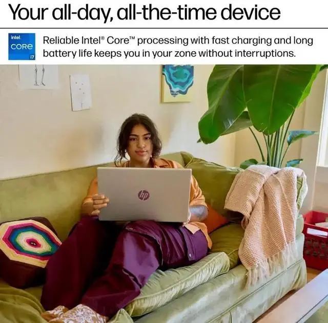 Alt view image 7 of 7 - HP 15.6" Full HD Touchscreen Business Laptop Intel Core i7 1355U Intel Iris Xe Graphics 64GB RAM 2TB SSD HDMI USB-C Wi-Fi 6 Webcam AI copilot Windows 11 Home Silver