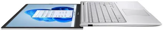 Alt view image 6 of 7 - ASUS Vivobook 15.6" FHD Touchscreen Business Laptop Intel core i7-1355U Intel Iris Xe Graphics 64GB RAM 2TB SSD Backlit Keyboard Wi-Fi 6E Bluetooth 5.3 HDMI USB-C Webcam Windows 11 Home Silver
