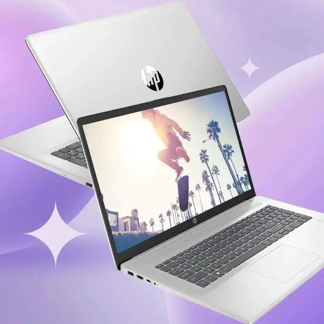 Alt view image 6 of 6 - HP Business Laptop 17.3" Touchscreen HD+ 1600 X 900 Intel core 13th Gen i7-1335U Intel Iris Xe Graphics 64GB RAM 2TB SSD Backlit KB Wi-Fi 6 Bluetooth HDMI Webcam FP Reader Windows 11 Home Silver