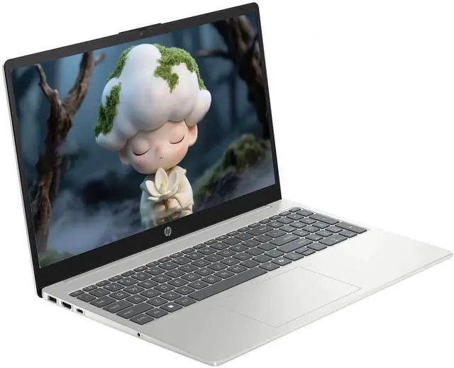 Alt view image 2 of 7 - HP 15.6" IPS FHD Touchscreen Everyday Laptop Intel Core 5 120U (Beat i5-1335U) 8GB RAM 512GB SSD Intel Iris Xe Graphics HDMI USB-C Long battery life AI Copilot Windows 11 Pro Silver | Cooling Fan