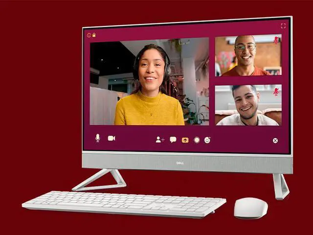 Alt view image 7 of 7 - Dell All-in-One 27" FHD Touchscreen Desktop Intel core 7 150U NVIDIA GeForce MX570A 32GB DDR5 RAM 1TB SSD Wi-Fi 6E Bluetooth 5.3 Keyboard & Mouse Stereo speaker HDMI RJ45 Windows 11 Home White