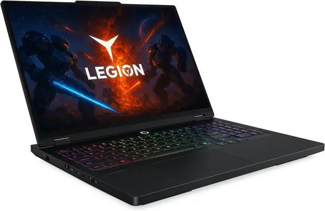 Alt view image 2 of 7 - Lenovo Legion Pro 5 Gen 10 Gaming 16" WQXGA OLED AMD Ryzen 9 9955HX (Beat Core Ultra 9 275HX) NVIDIA RTX 5060 64GB DDR5 RAM 2TB SSD RGB Backlit KB Wi-Fi 7 BT 5.4 HDMI RJ45 Webcam Win 11 Home Black