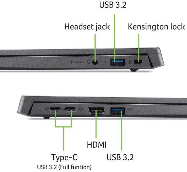 Alt view image 5 of 7 - Acer Aspire Go 15 Laptop 15.3" WUXGA IPS Intel core i5-1334U (Beat Intel core 5 120U) 32GB DDR5 RAM 2TB PCIe Gen4 SSD Intel UHD Graphics Webcam HDMI 2.1 Wi-Fi 6 USB-C Long Battery Windows 11 Home Gray