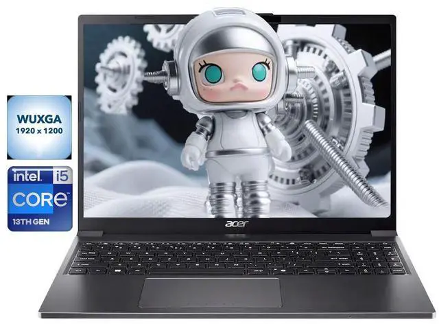 Main image of Acer Aspire Go 15 Laptop 15.3" WUXGA IPS Intel core i5-1334U (Beat Intel core 5 120U) 16G DDR5 RAM 512G PCIe Gen4 SSD Intel UHD Graphics Webcam HDMI 2.1 Wi-Fi 6 USB-C Long Battery Windows 11 Home Gray