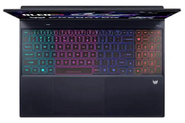 Alt view image 4 of 7 - Acer Predator Helios Neo 16S AI Gaming Laptop 16" OLED WQXGA 240Hz GeForce RTX 5060 Intel core Ultra 9 275HX (Beat i9-14900HX) 64GB DDR5 RAM 1TB SSD RGB Backlit HDMI Wi-Fi DP Windows 11 Pro Black
