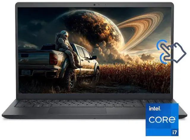 Main image of Dell 15.6" WVA Full HD Touchscreen Business Laptop Intel core Gen 13th i7-1355U Intel UHD Graphic 16GB RAM 512GB PCIe SSD HDMI 1.4 USB-C 3.2 Wi-Fi 6 Bluetooth Webcam Windwos 11 Pro Carbon Black