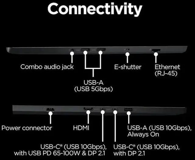 Alt view image 6 of 7 - Lenovo Legion Pro 5 10 Gaming 16" WQXGA 240 Hz IPS AMD Ryzen 9 8945HX (Beat Core Ultra 9 275HX) NVIDIA RTX 5060 64GB DDR5 RAM 1TB SSD RGB Backlit KB Wi-Fi 7 BT 5.4 HDMI RJ45 Webcam WIN 11 Home Black