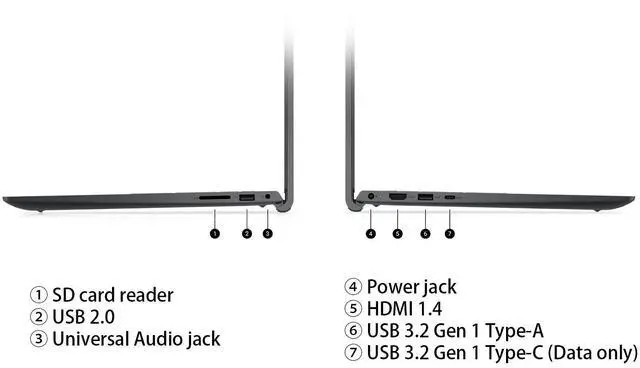 Alt view image 7 of 7 - Dell Inspiron Laptop 15.6" FHD Touchscreen AMD Ryzen 5 7530U (Beat i5-1335U) AMD Radeon Graphics 16GB RAM 512GB SSD HDMI USB-C Wi-Fi BT Webcam Stereo Speakers Windows 11 Home Black | Vertical Mouse