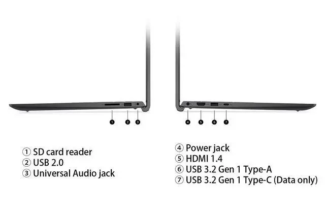 Alt view image 7 of 7 - Dell Inspiron Laptop 15.6" FHD Touchscreen AMD Ryzen 5 7530U (Beat i5-1335U) AMD Radeon Graphics 16GB RAM 2TB SSD HDMI USB-C Wi-Fi BT Webcam Stereo Speakers Windows 11 Pro Black | Vertical Mouse