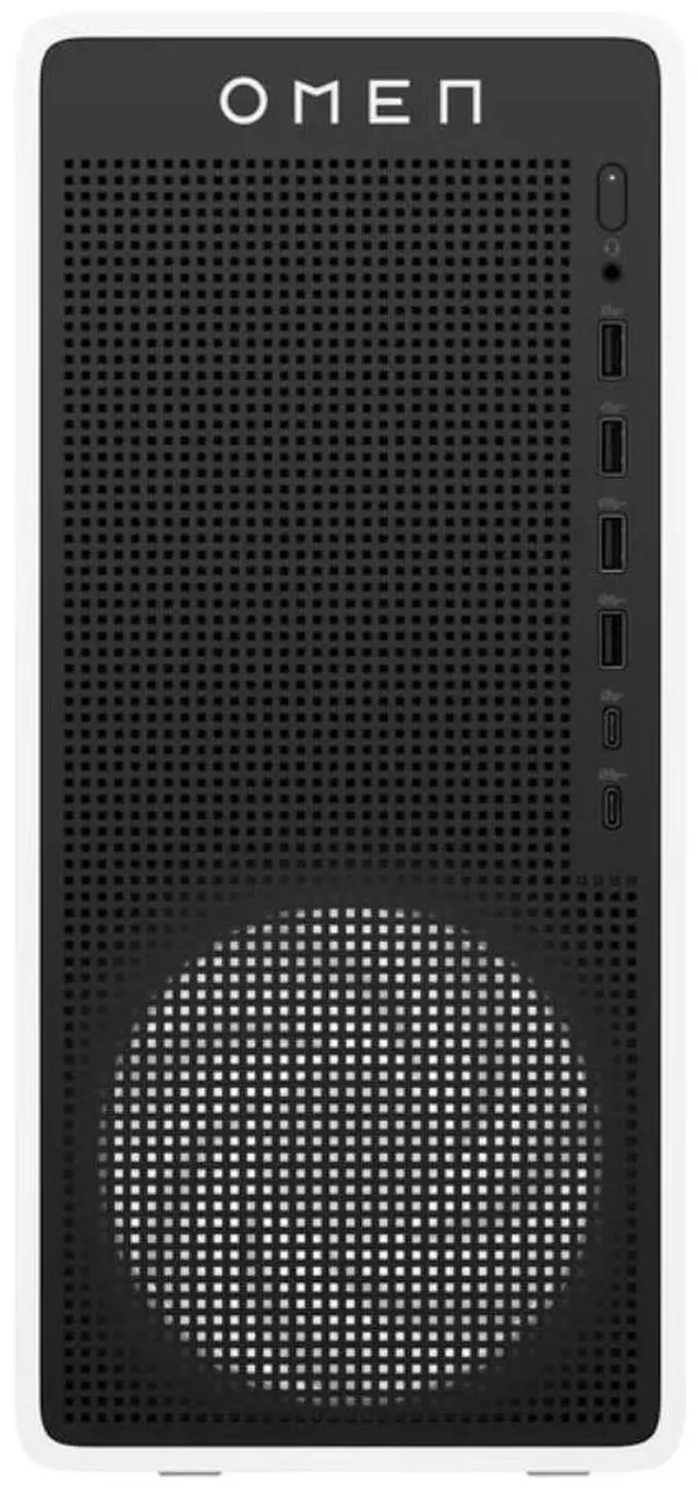 Alt view image 3 of 7 - HP OMEN 16L Gaming Desktop AMD Ryzen 7 8700F NVIDIA GeForce RTX 5060 32GB DDR5 RGB RAM 1TB Gen 4 SSD Wi-Fi 6 (2x2) Bluetooth 5.4 Mouse and Keyboard RJ45 RGB Front Cooling Fan Windows 11 Home White