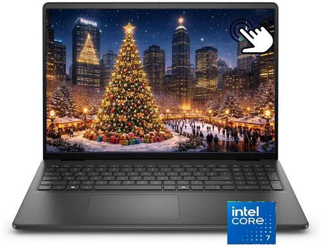 Main image of Dell 16" FHD+ Touchscreen Business Laptop Inte core 7 150U (Beat i7-1355U) 64GB DDR5 RAM 2TB SSD Intel Graphics Backlit KB Wi-Fi 6 Bluetooth 5.2 Webcam HDMI 1.4 USB-C DP 1.4 Windows 11 Pro Black