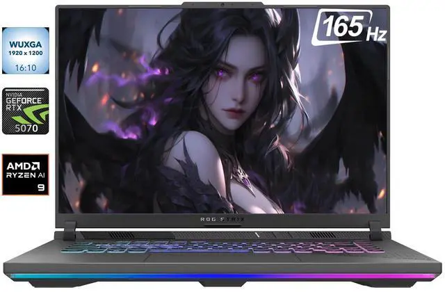 ASUS ROG Strix G16 Gaming Laptop 16" 165Hz FHD+ NVIDIA GeForce RTX 5070 AMD Ryzen 9 8940HX (Beat i9-14900HX) 64GB DDR5 RAM 4TB SSD Wi-Fi 6E BT 5.3 Webcam RGB Backlit KB HDMI 2.1 Windows 11 Pro Gray