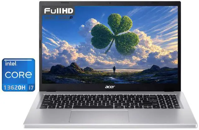 Acer Aspire Go 15 Business 15.6" IPS FHD Display Intel Core i7-13620H 16GB DDR5 RAM 1TB SSD Intel UHD Graphics Wi-Fi 6 BT 5.1 HDMI 2.1 Webcam Copilot AI Long-battery life Windows 11 Pro Silver