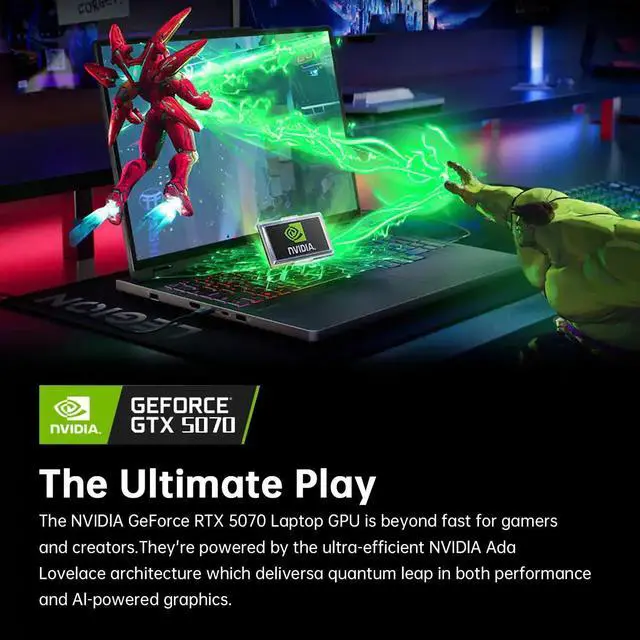 Alt view image 5 of 7 - Lenovo Legion Pro 5i Gen 10 16" WQXGA 2560 X 1600 OLED Intel core Ultra 7 255HX (>i7-14700HX) NVIDIA RTX 5070 64GB DDR5 RAM 4TB SSD RGB Backilit KB Wi-Fi 7 BT 5.4 HDMI 2.1 RJ45 Windows 11 Home Black