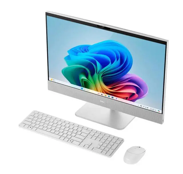 Alt view image 3 of 7 - Dell All-in-One Business Desktop 23.8" FHD Touchscreen intel Core Ultra 7 355 (Beats i7-14700) Intel Graphics 64GB DDR5 RAM 1TB SSD Wi-Fi 7 BT 6.0 HDMI RJ-45 Keyboard and Mouse Windows 11 Home White