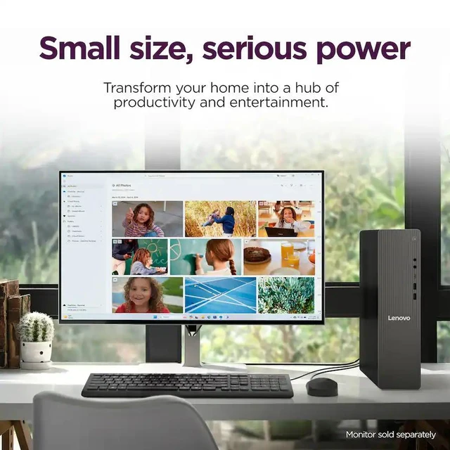 Alt view image 7 of 7 - Lenovo IdeaCentre Tower Business Desktop Intel Core Ultra 7 265 (Beats i7-14700) Intel Graphics 16GB DDR5 RAM 2TB SSD Wi-Fi 6E Bluetooth 5.3 HDMI 2.1 Mouse and Keyboard Copilot AI Windows 11 Pro Grey