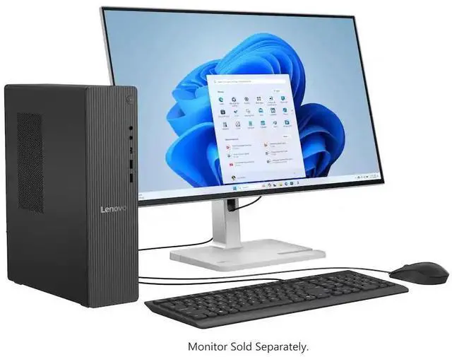 Alt view image 3 of 7 - Lenovo IdeaCentre Tower Business Desktop Intel Core Ultra 7 265 (Beats i7-14700) Intel Graphics 32GB DDR5 RAM 2TB SSD Wi-Fi 6E Bluetooth 5.3 HDMI 2.1 Mouse and Keyboard Copilot AI Windows 11 Pro Grey