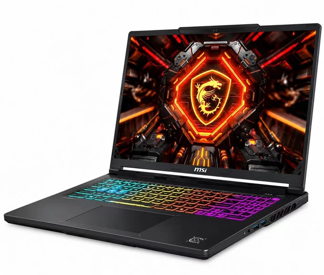 Alt view image 4 of 7 - MSI Crosshair 16" QHD+ 2560 x 1600 240Hz Gaming Laptop NVIDIA GeForce RTX 5070 Intel core i9-14900HX 32GB DDR5 RAM 2TB SSD RGB Backlit KB Wi-Fi 6E BT 5.4 HDMI 2.1 RJ-45 Copilot Windows 11 Home Black
